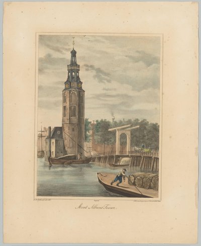 View of the Montelbaanstoren in Amsterdam by Anonymous