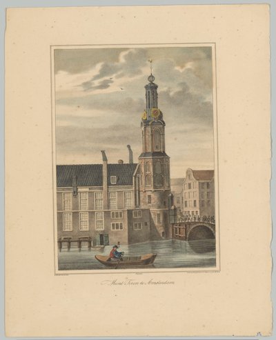 View of the Munttoren in Amsterdam (Views of the Six Main Towers of the City of Amsterdam. 2nd Booklet) by Anonymous