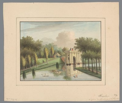 View of the Nieuwpoort in Haarlem by Anonymous