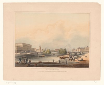 View of the Norrbro, Stockholm by Anonymous