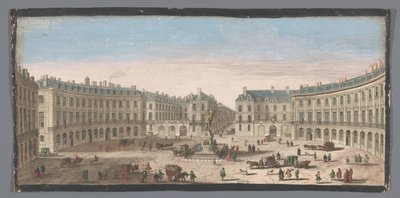 View of the Place des Victoires in Paris by Anonymous