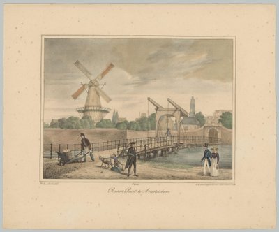 View of the Raampoort in Amsterdam (series title: Views of the Six Main Gates of the City of Amsterdam. 1st Booklet) by Anonymous