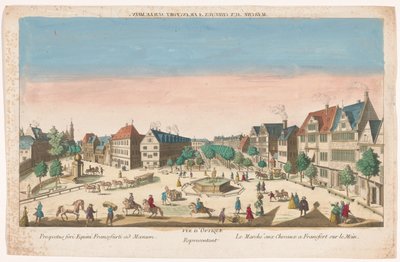 View of the Rossmarkt in Frankfurt am Main by Anonymous