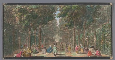 View of the Salle des Marronniers in the Garden of Versailles by Anonymous