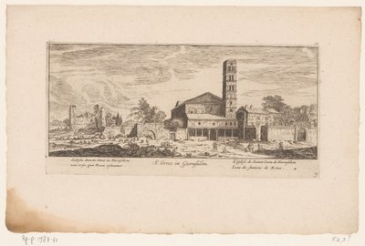 View of Santa Croce in Gerusalemme, Rome by Anonymous