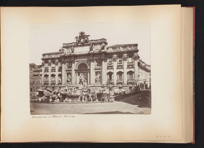 View of the Trevi Fountain in Rome, Italy Fontana di Trevi. Roma (title on object) by Anonymous