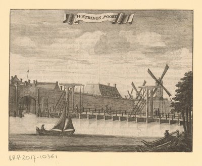 View of the Weteringpoort in Amsterdam by Anonymous