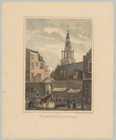 View of the Zuiderkerk Tower in Amsterdam (Views of the Six Main Towers of the City of Amsterdam, 2nd Booklet) by Anonymous