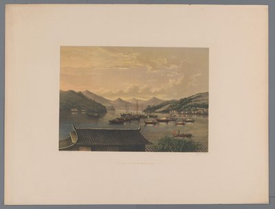 View of the Bay of Nagasaki (View in the Bay of Nagasaki) (Souvenir of Japan Views from Nature with Text by Count de Lijnden) by Anonymous