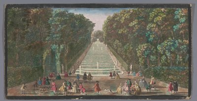 View of the Cascades of the Garden of the Chateau de Marly by Anonymous