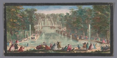 View of the Cascades in the Garden of the Château de Saint-Cloud by Anonymous