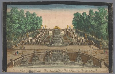 View of the Cascades of the Garden of the Château de Saint-Cloud by Anonymous