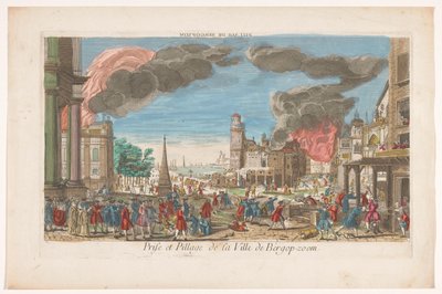 View of the Capture and Plundering of Bergen op Zoom by the French in 1747 by Anonymous