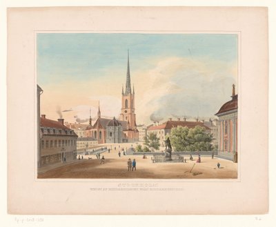 View of the Church of Riddarholmen, Stockholm by Anonymous