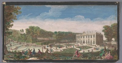 View of the Small Parterre of the Garden of the Château de Marly by Anonymous