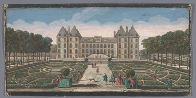 View of the Garden and Château de Saint-Maur by Anonymous