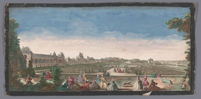 View of the Garden and the Palais de Fontainebleau by Anonymous