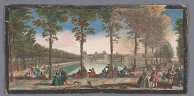 View of the Pond in the Garden of the Palace of Fontainebleau by Anonymous