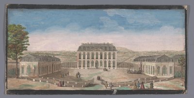 View of the Front of the Chateau de Belle-Vue in Meudon by Anonymous
