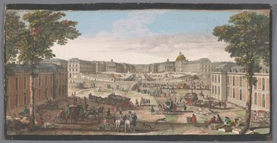 View of the Front of the Palace of Versailles by Anonymous
