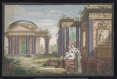 View of a Corinthian Temple by Anonymous
