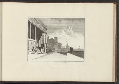 View of a Palace on the Coast in Naples by Anonymous