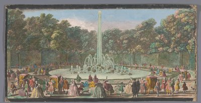 View of the Bassin de l’Encelade in the Garden of Versailles by Anonymous