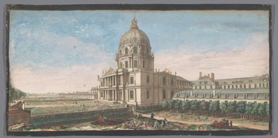 View of the Hôtel des Invalides in Paris by Anonymous