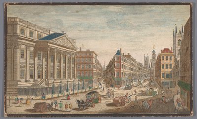 View of the Mansion House in London by Anonymous