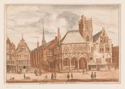 View of the Old Town Hall in Amsterdam by Anonymous
