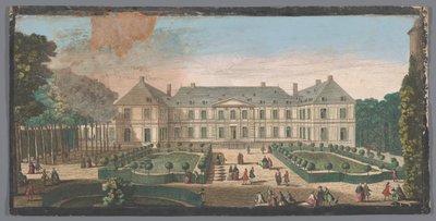 View of the Palais du Temple in Paris Seen from the Garden by Anonymous