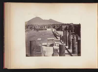 View of the Piazza del Foro in Pompeii, Italy by Anonymous