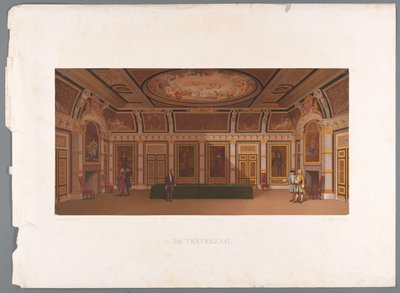 View of the Interior of the Trèves Hall, Binnenhof (De Trèveszaal) by Anonymous
