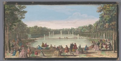 View of Île Royale in the Garden of Versailles by Anonymous