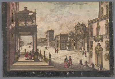 View of the Palace of the Viceroy of Naples in Naples by Anonymous