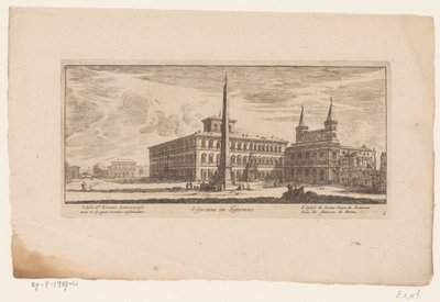 View of the Square at the Rear of St. John Lateran, Rome by Anonymous