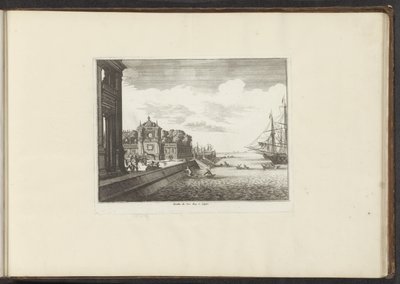 View of Palace Gardens on the Coast of Naples (Palaces and Monuments in Venice, Livorno, Naples, and Rome) by Anonymous