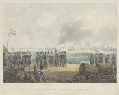 View of the City of Antwerp, the Day After the Bombardment, October 28, 1830 by Anonymous