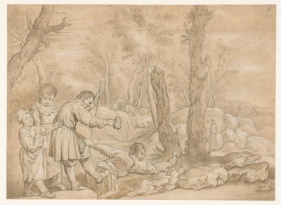 Group of Blind People in a Landscape by Anonymous