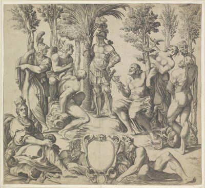 Duke of Mantua with the Six Principal Pagan Gods by Anonymous