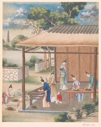 Finely Cutting and Sorting Tea by Anonymous