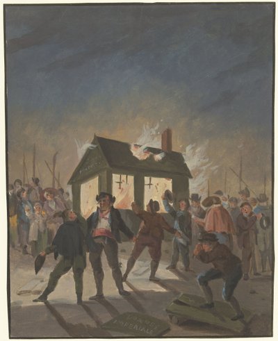 The Burning of the Customs Houses in Amsterdam on November 15, 1813 by Anonymous