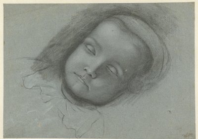 Head of a Dead Child, Lying on Bed by Anonymous