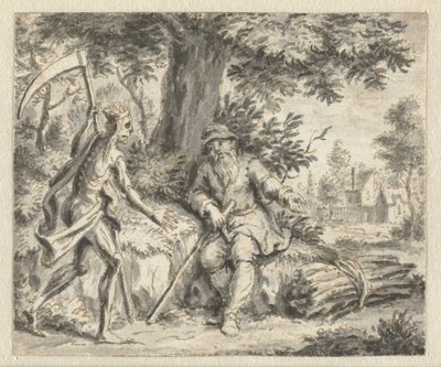 The Woodcutter and Death (Designs for Illustrations for an Edition of Jean de la Fontaine