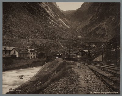 Entrance to the Gotthard Tunnel at Göschenen by Anonymous