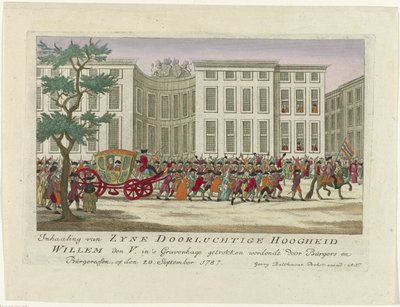 Inauguration of the Prince of Orange, 1787 by Anonymous