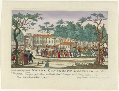 Reception of the Princess of Orange and the Children, 1787 by Anonymous