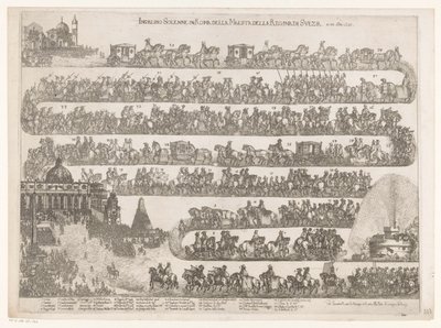 Entry into Rome of Queen Christina of Sweden (Ingresso Solenne in Roma della Maestra della Regina di Svezia ai 23 xbre 1655) by Anonymous