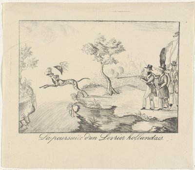 Hunting a Greyhound, 1830 by Anonymous
