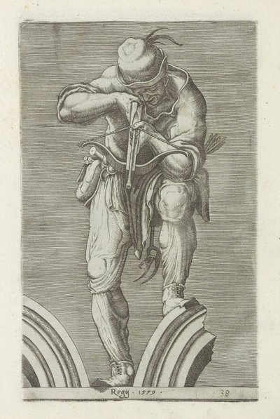 Hunter with a Crossbow by Anonymous